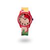SmileSolar Collaboration Model Urethane Strap Pink X Red Q&Q "Masaru Suzuki" R01A-513VK