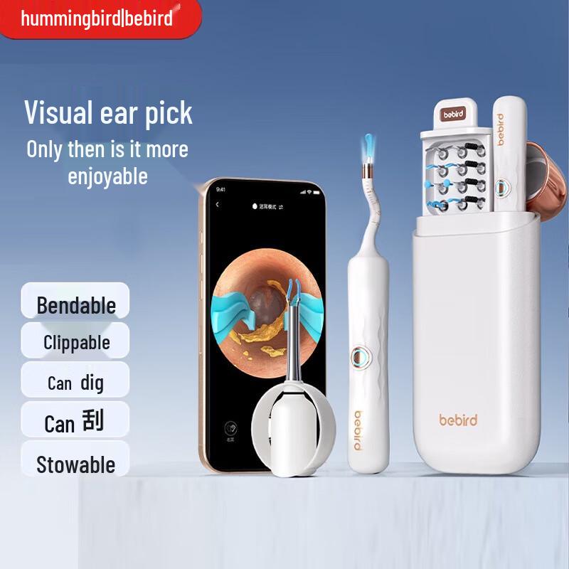 BEBIRD Визуальный набор для чистки ушей в форме змеи с пинцетом