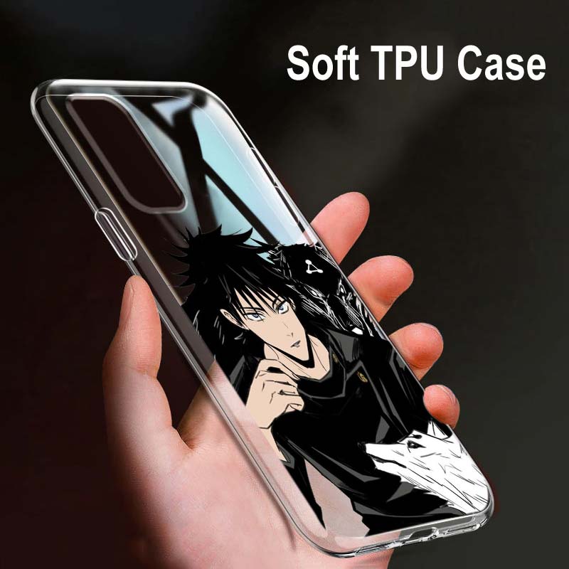 Jujutsu Kaisen Gojo For OPPO Reno7 SE 6 5 Z F 4G 5G Find X2 X3 Neo Lite Pro Plus Transparent Soft Phone Case Coque
