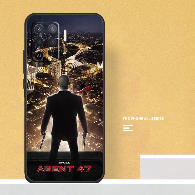 Man Hitman Agent Case For Oppo A74 A94 A54 A15 A17 A57 A6 A5 Pro A16 A76 A96 A40 A60 A80 A18 A38 A58 A78 A98