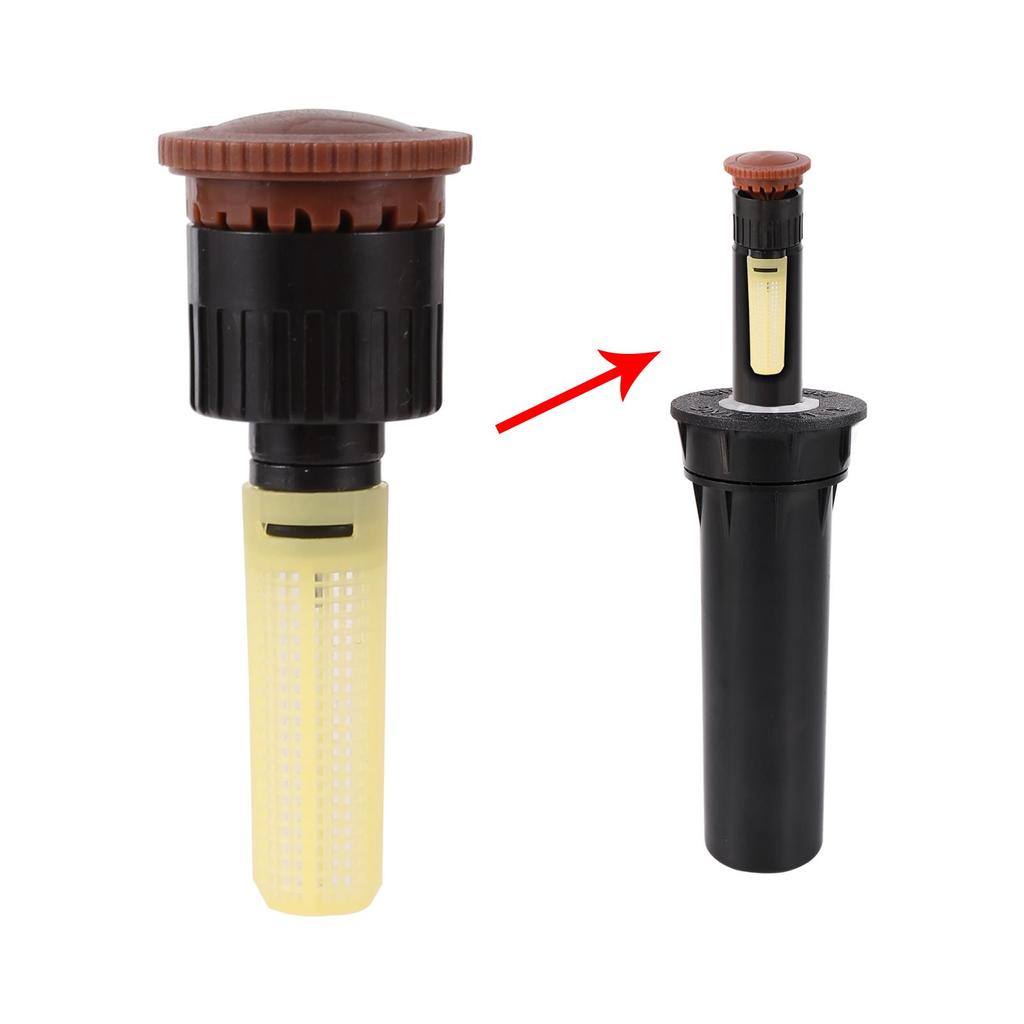 Выдвижной спринклер с внутренней резьбой 1/2 дюйма, автоматический подъемный механизм на 360°, рассеивающая форсунка, форсунка с зеленым поясом для орошения газона