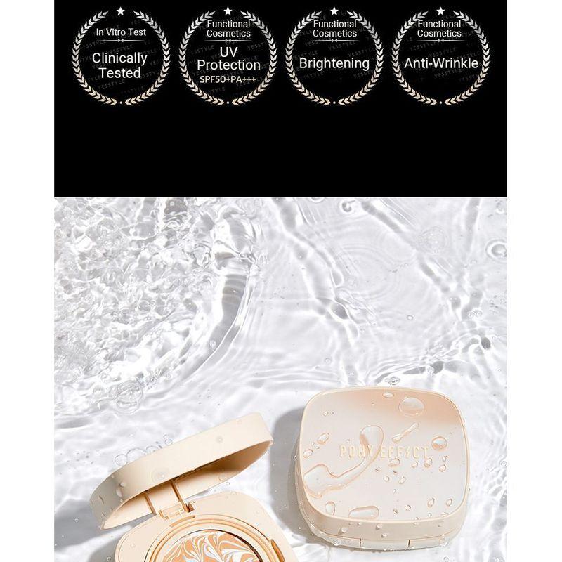 PONY EFFECT - Тональная пудра-эссенция Prime Protect Aqua Essence Pact - 2 цвета