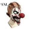 Creepy Haunted House Costume Halloween Clown Mask, Realistic Latex Horror Scary Mask with Party Supplies for Adults Red Nose Cosplay Parties