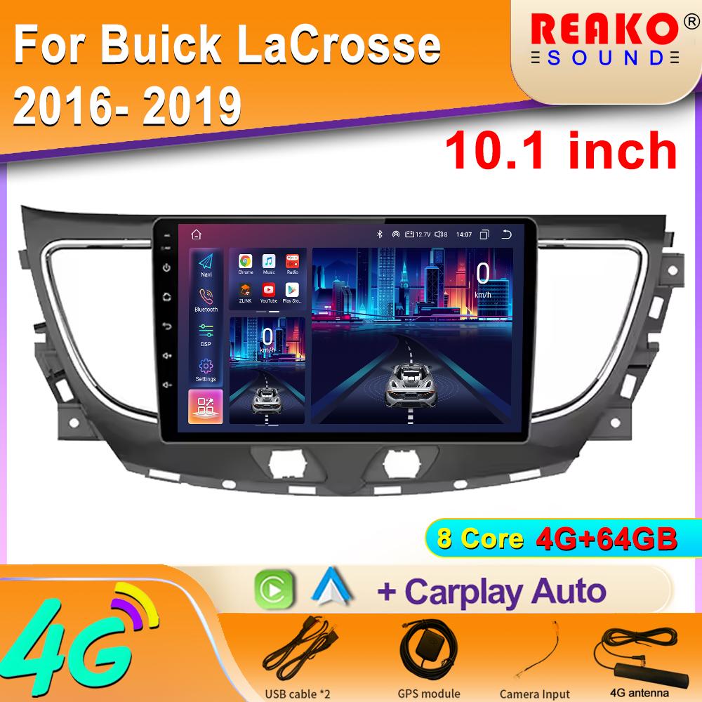 Android Auto Car Radio для Buick LaCrosse 2016 2017 2018 2019 Мультимедийный видеоплеер Навигация GPS Carplay 4G WIFI BT 2DIN