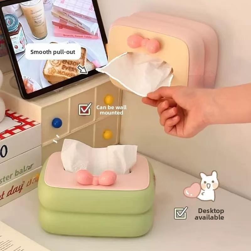 Коробка для салфеток Дофамин Контрастный цвет Гостиная Журнальный столик Ощущение высокого класса Салфетки Бумажная коробка Креативный Дом Спальня Рабочий стол