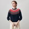 Komon Boca Women's 2025 Autumn/Winter Fair Isle Cashmere Sweater