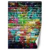 Wallpaper Rainbow Coloured Bricks