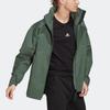 Adidas Terrex C Myshelter R.R. Solid Stripe Zip-Up Collar Jacket Men Jacket Green HG6028