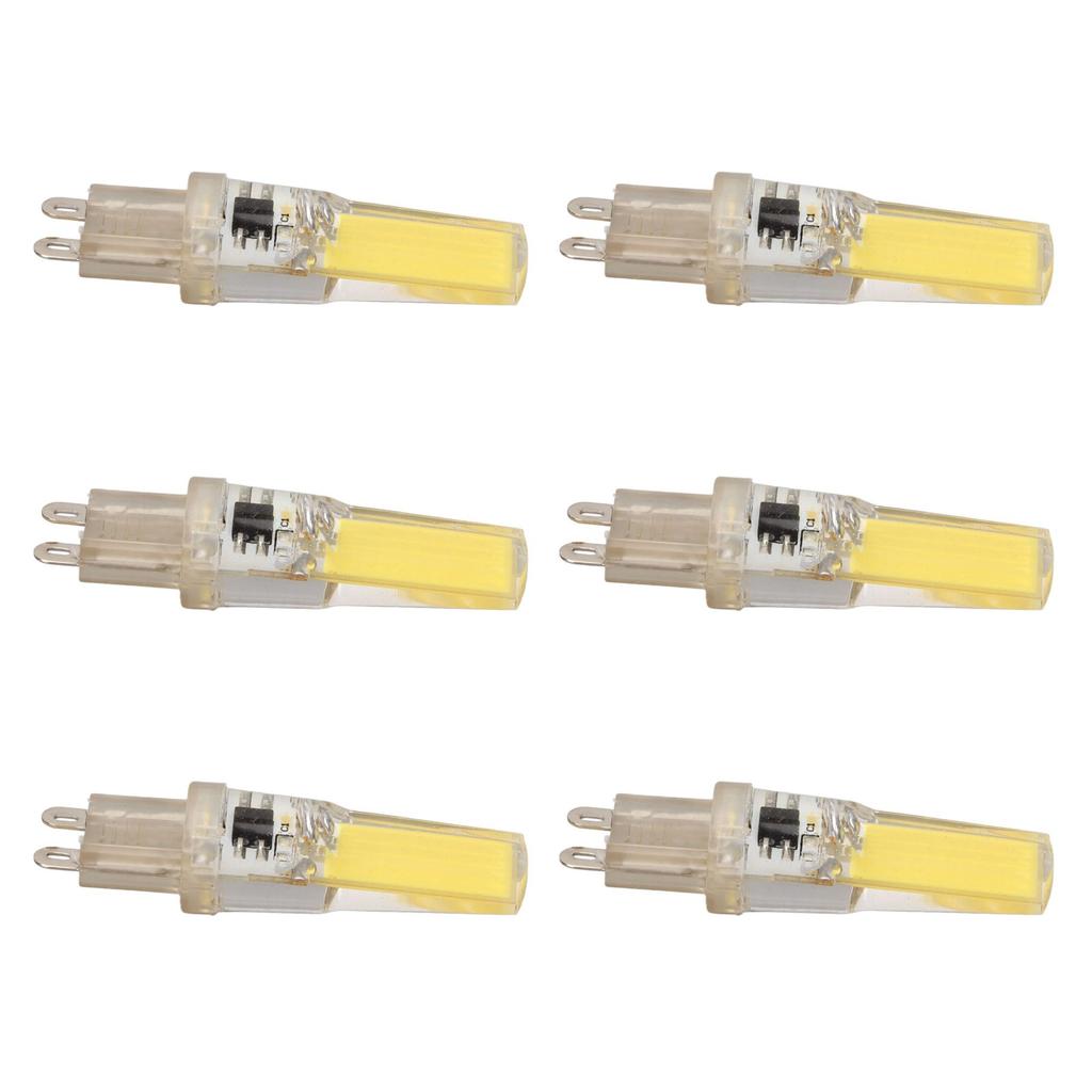 6pcs G9 LED Light Bulb COB Dimmable Professional G9 LED Bulb Replacement for Wall Lamps Table Lamps 220V