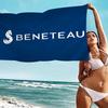 B-BENETEAU Микрофибровое одеяло Быстросохнущие пляжные полотенца Большой размер с принтом Супервпитывающее полотенце-одеяло для бассейна