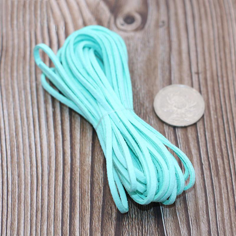 5M Длинный Кожаный Шнурок Плоский Искусственный Замшевый Шнур Нить DIY Браслет Фурнитура Веревка Шнур Изготовление Ювелирных Изделий Толщина 3мм Принадлежности