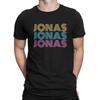 J-Jonas Brothers Band Creative TShirt for Men Jonas Round Collar Basic T Shirt Distinctive Gift Clothes Streetwear