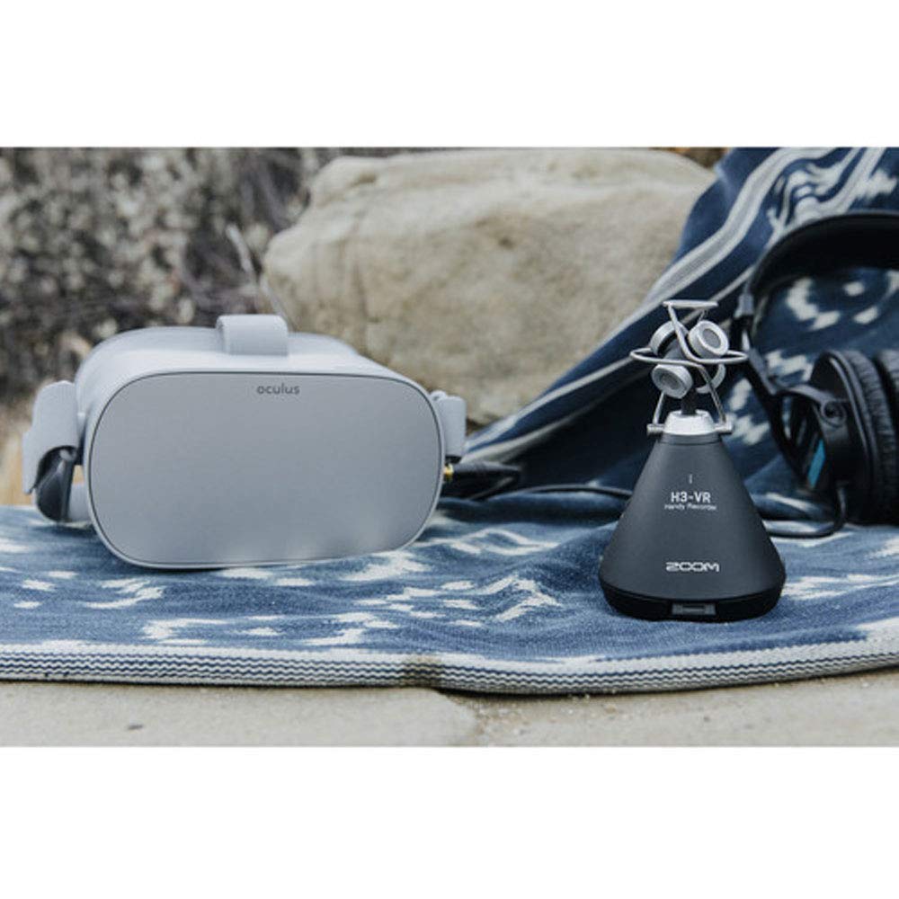 Zoom H3-VR Handheld Recorder Bundle 32GB MicroSDHC UHS-I Card with Adapter 4 AA Batteries Protective Case Wind Screen Cloth (6 Pieces)