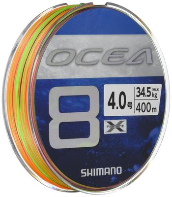 SHIMANO Леска Osea 8 400м 5 цветов рыболовная леска №. 4.0 LD-A81S