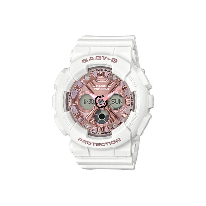 Casio Женские часы BABY-G Розовые BA-130-7A1PRL BA-130-7A1PRL