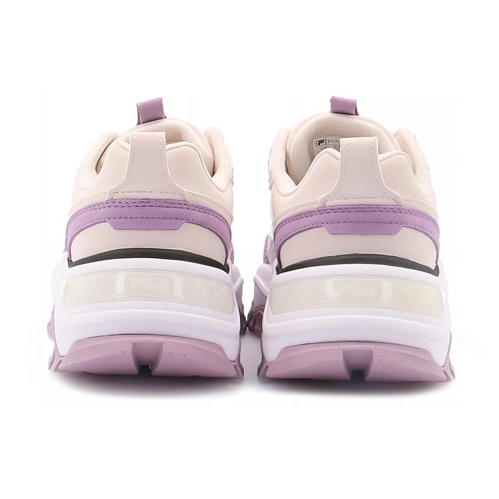 New FILA Fashion Sneakers Transpose Low Top Chunky Sneakers Women's Beige Purple F12W144147FPS