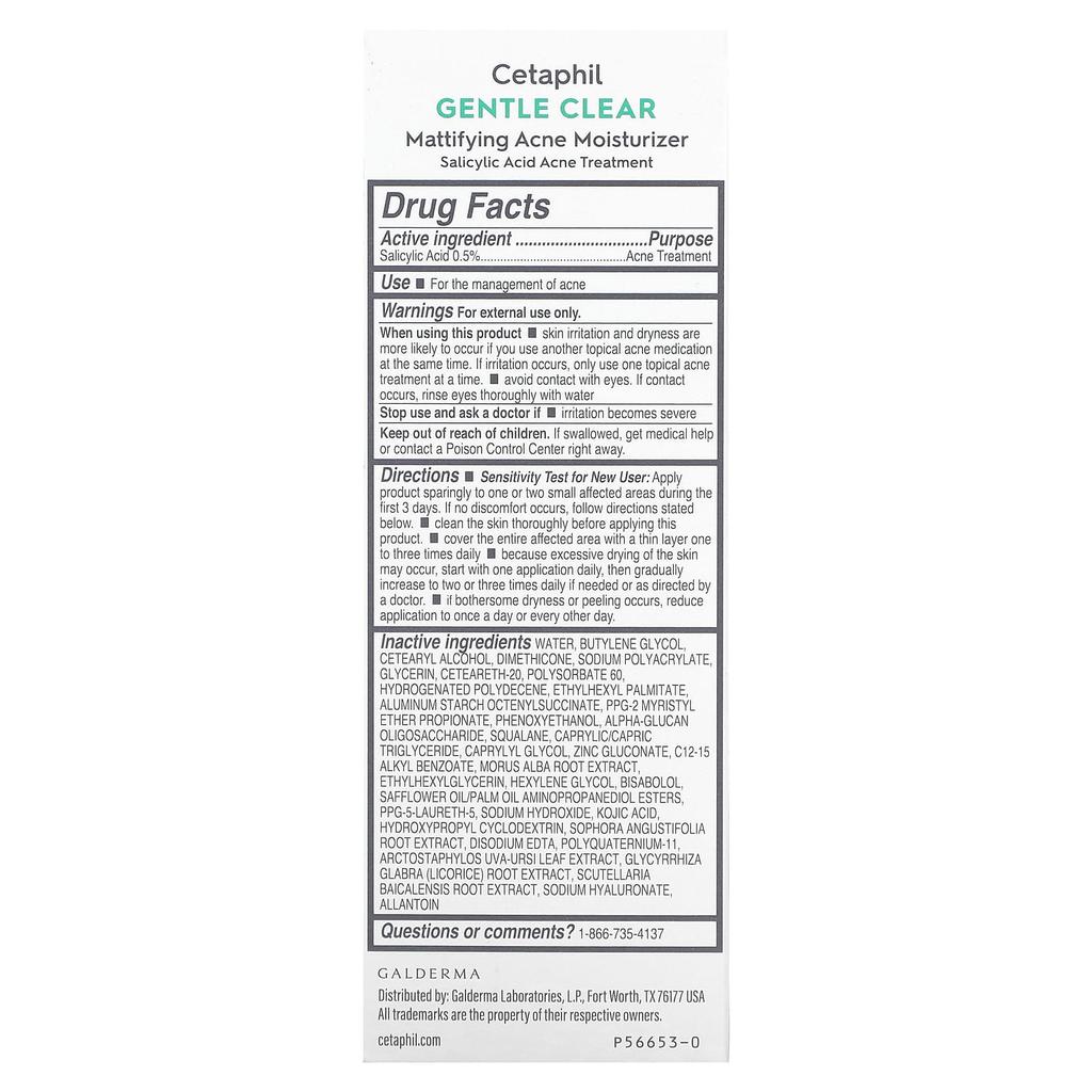 Gentle Clear, Mattifying Acne Moisturizer, 89Ml (3 Fl Oz)