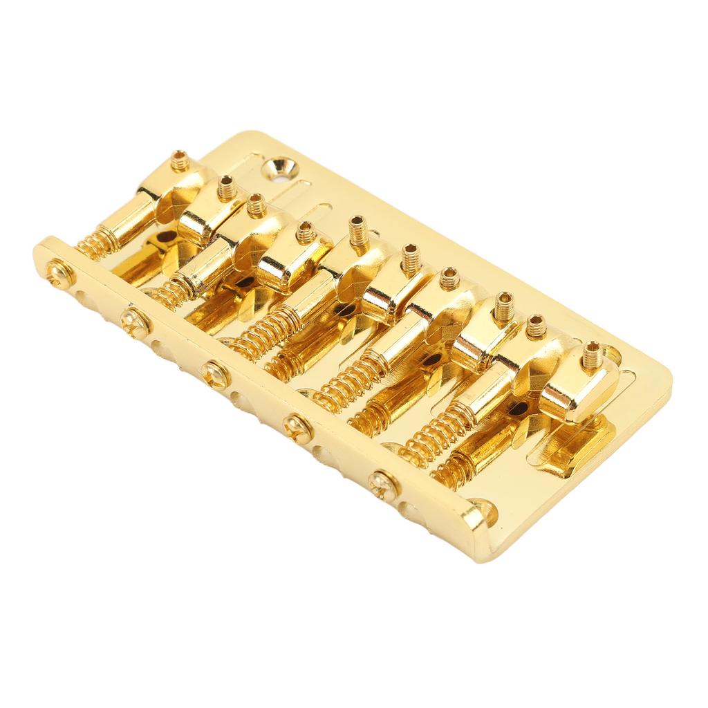 5 String Bass Bridge Adjustable Saddle Zinc Alloy Exquisite Retro Electric Bass Guitar Bridge Gold