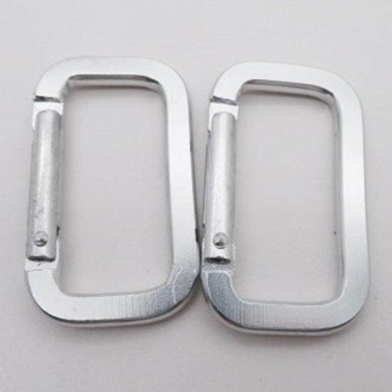 10 шт. Кемпинговые карабины, Походные застежки, Прочные пряжки, Компактные портативные многофункциональные сверхпрочные брелоки, Металлические квадратные карабины