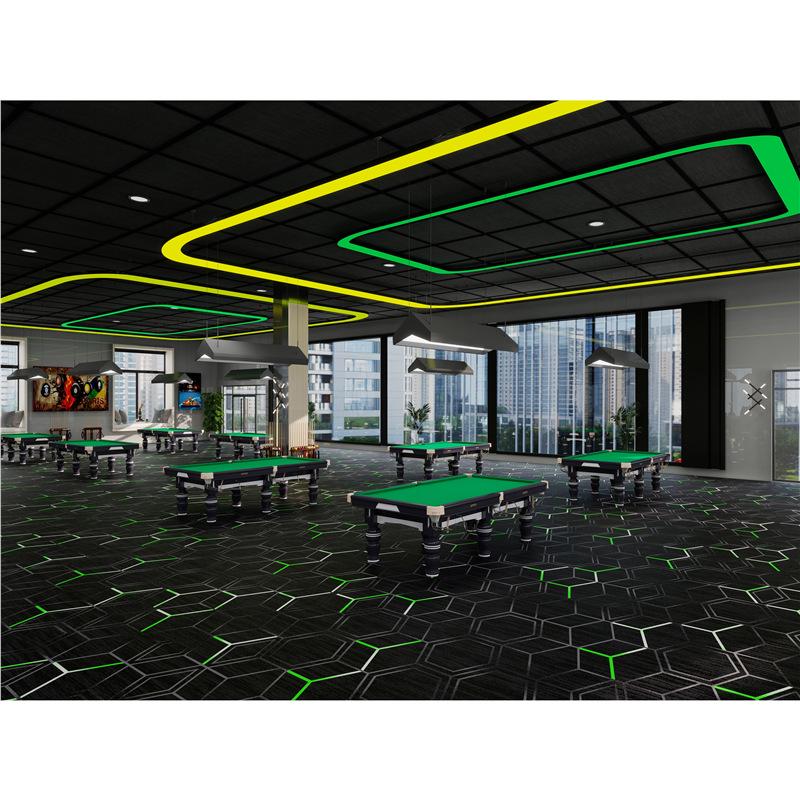 Billiard Hall Nylon Carpet: Waterproof, Fireproof, Full Coverage for Commercial Use