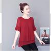 2022 Блузка, свободный топ, женские шифоновые рубашки с рукавами-бабочками, летняя женская одежда средней длины, новая корейская рубашка, топы с рюшами