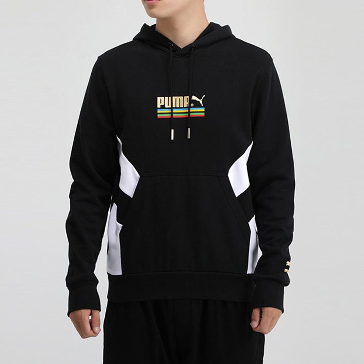 Puma Tfs Unity Hoodie Мужские топы Черный 599287-01