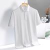 Polo Shirt Men's Short Sleeved T-shirt Summer Ice Silk Thin Style Lapel Half Sleeved Business and Leisure Clothing