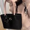 2025 New Cute Exquisite Large Capacity Lightweight Tote Bag Kitty Embroidered Handbag Girl Heart Armpit Bag