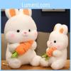 Short Endearing Plush Bunny With Carrot Kids Perfect Birthday Celebrations Gift