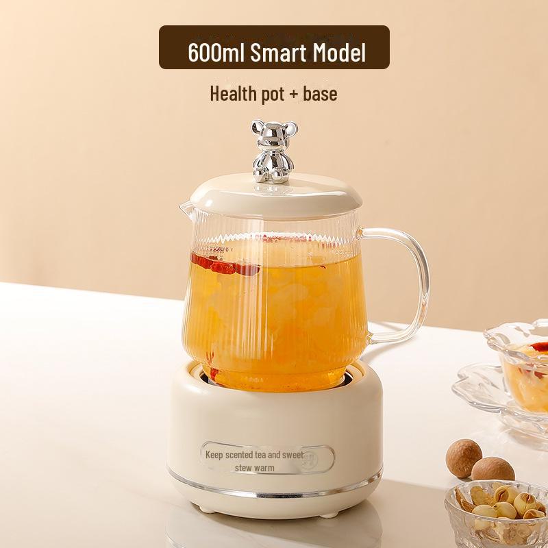 "Multi-functional Glass Tea Maker Kettle for Home and Office - Small Electric Flower Teapot Gift"