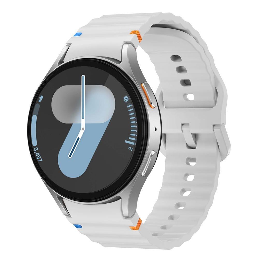 Ремешок No Gaps для Samsung Galaxy Watch 7 6 5 4 44 мм 40 мм Watch FE 40 мм Watch 6 Classic 4 Классический мягкий спортивный силиконовый ремешок для Galaxy Watch 5 Pro 45 мм