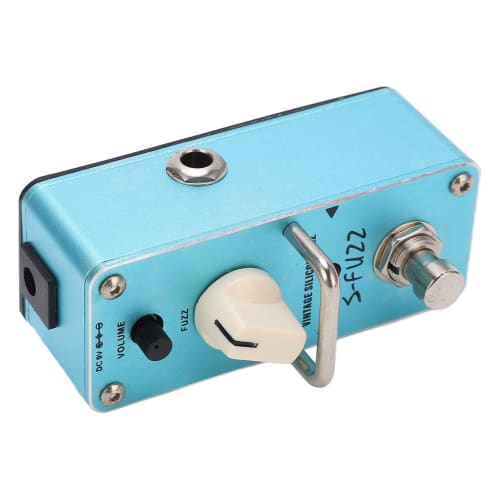 Blue Metal Mini Fuzz Electric Guitar Pedal Single Effect Pedal with True Bypass for Musicians