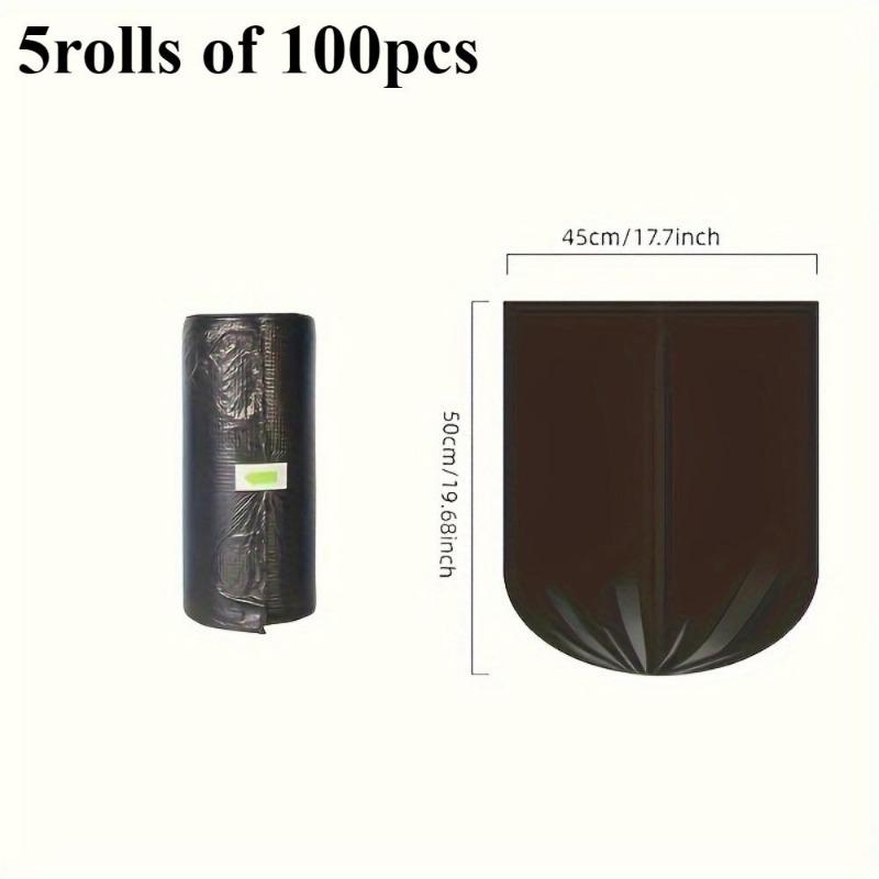 5 рулонов по 100 шт. Маленькие одноразовые мешки для мусора — для кухни, ванной, спальни и офиса — многофункциональные, герметичные мешки для мусора