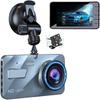 Автомобильный видеорегистратор с 4-дюймовым ЖК-экраном 1080P FHD DVR, Широкоугольный объектив 170°, Многофункциональность для всех моделей автомобилей