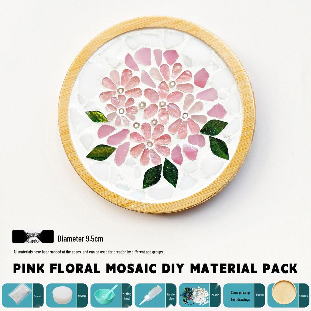 DIY Handmade Mosaic Coaster Kit for Students - Perfect for Kindergarten Activities and Halloween Crafting