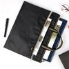 Waterproof Canvas Business Portfolio with Logo - Large Capacity Zipper Document Bag