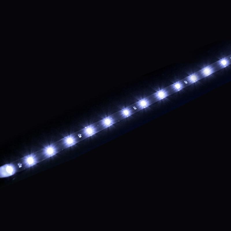 1 PCS Car Ambient Decorative LED Strip Light Auto DRL Styling Flexible Atmosphere Lights 12V 15 SMD 30CM White Red Yellow Bule