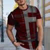 New Summer Men's Fashion T-shirt Personality Printed Men's T-shirt Top