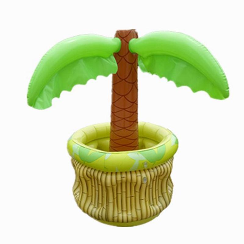 Охладитель для напитков на пляжной вечеринке, подставка для льда, контейнер для льда, пластиковый надувной плавающий держатель для льда из кокосового ореха