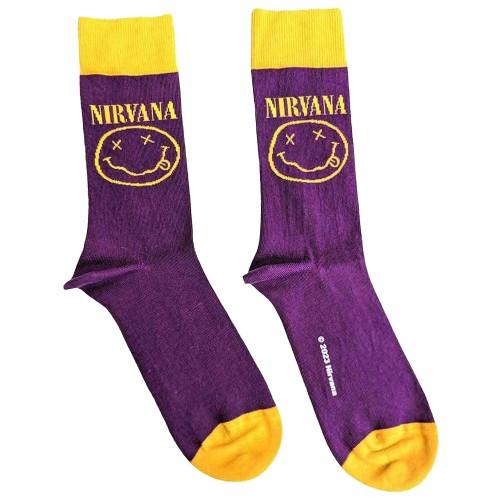 Nirvana Unisex Adult Happy Face Ankle Socks