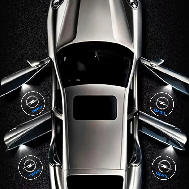 Светодиодная HD-лампа-проектор логотипа приветствия на дверь автомобиля Для Opel Astra j Insignia Astra g Corsa Zafira b Mokka Vivaro