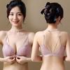 2025 Lace Backless Front Buckle Seamless Push-Up Bra for Women