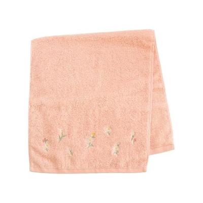 Полотенце OKA Fleur Blanc, прибл.. 77 см x 34 см, Розовый (Цветочный Женский Моющийся Банный Платок для Лица)
