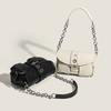 Fashion Simple Retro Round Chain Underarm Bag New Trend Baguette Crossbody Small Bag Commuter Bag Shoulder Bag