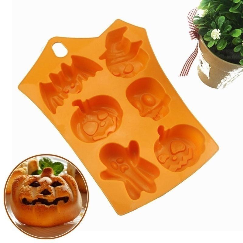 Creative Happy Halloween Home Decor Silicone Pumpkin Cake Mold Kitchen Baking Tool 1 Pc