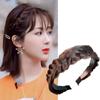 Wig Hairband Wide Braid Wig Braid Headband Hair Hoop Twist Headband Fishbone Braid Hair Hoop