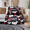This adorable 3D Snoopy cartoon flannel blanket is comfortable and soft, perfect for use in bedrooms, beds, sofas, picnics, and