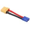 XT90 Female to EC3 Male Connector 12AWG Professional XT90 Connector Reusable Strong Compatibility