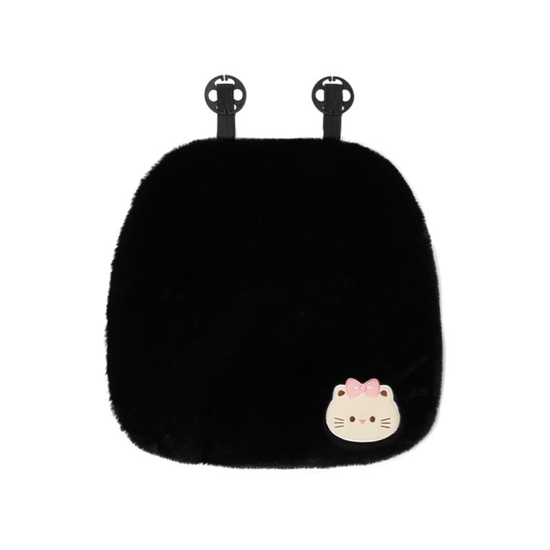 Зимняя плюшевая накидка на сиденье автомобиля в виде кота 2025