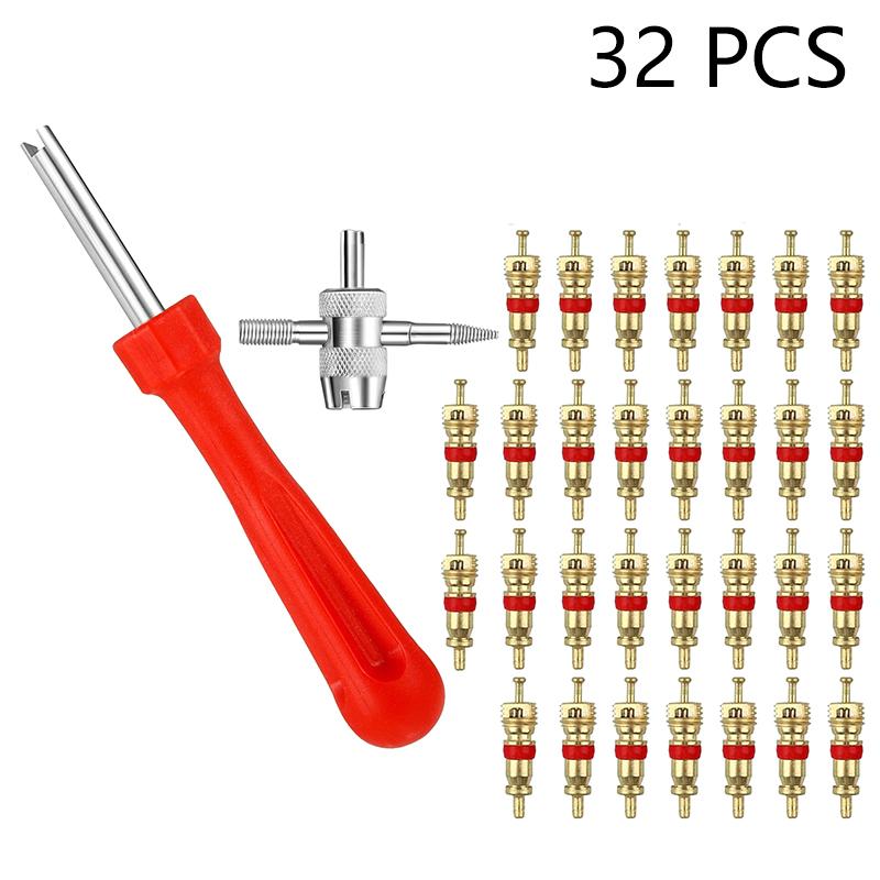 1 Набор Инструменты для снятия сердечника вентиля шины Инструменты для снятия вставки Для колеса автомобиля, велосипеда, мотоцикла Гаечный ключ для сердечника вентиля Отвертка